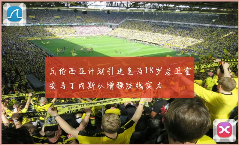 瓦伦西亚计划引进皇马18岁后卫霍安马丁内斯以增强防线实力